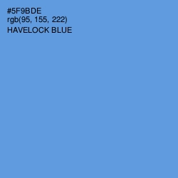 #5F9BDE - Havelock Blue Color Image